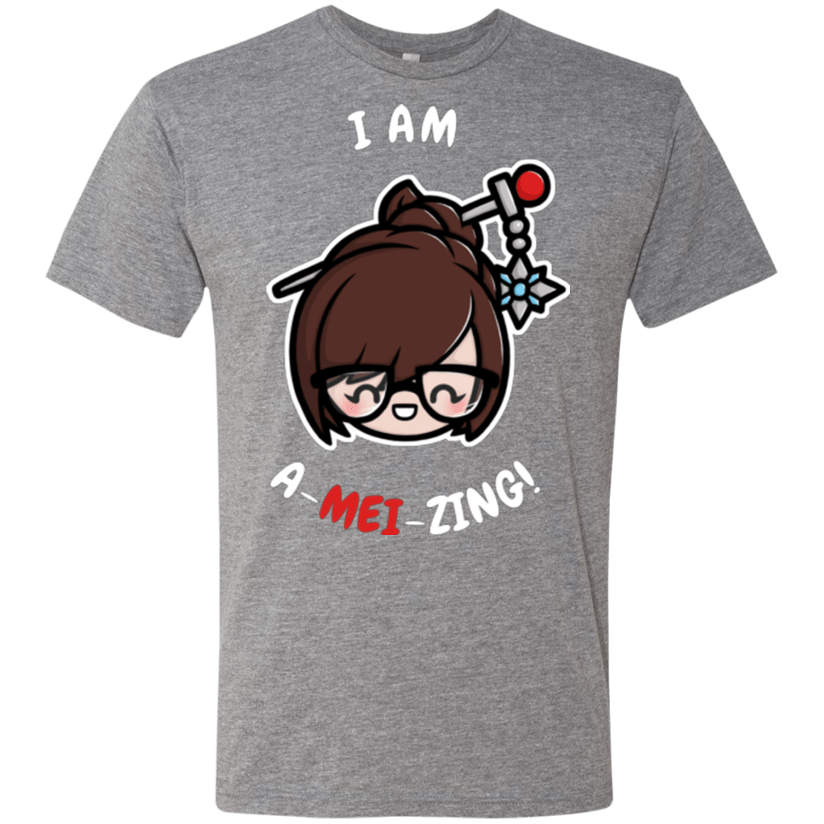 T-Shirts Premium Heather / Small I Am A Mei Zing Men's Triblend T-Shirt