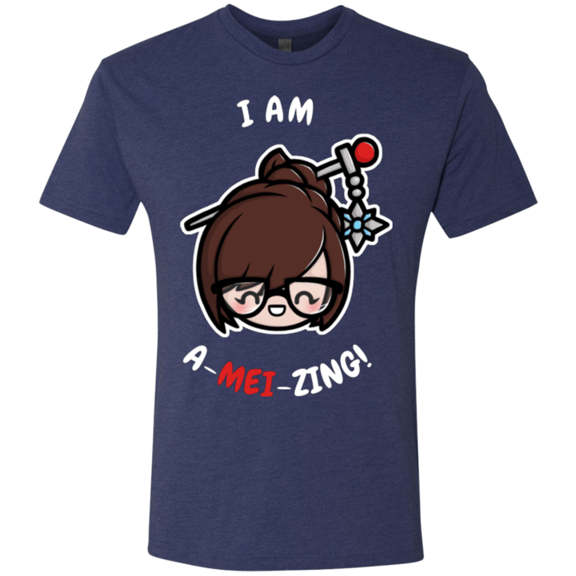 T-Shirts Vintage Navy / Small I Am A Mei Zing Men's Triblend T-Shirt