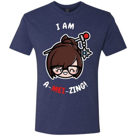 T-Shirts Vintage Navy / Small I Am A Mei Zing Men's Triblend T-Shirt
