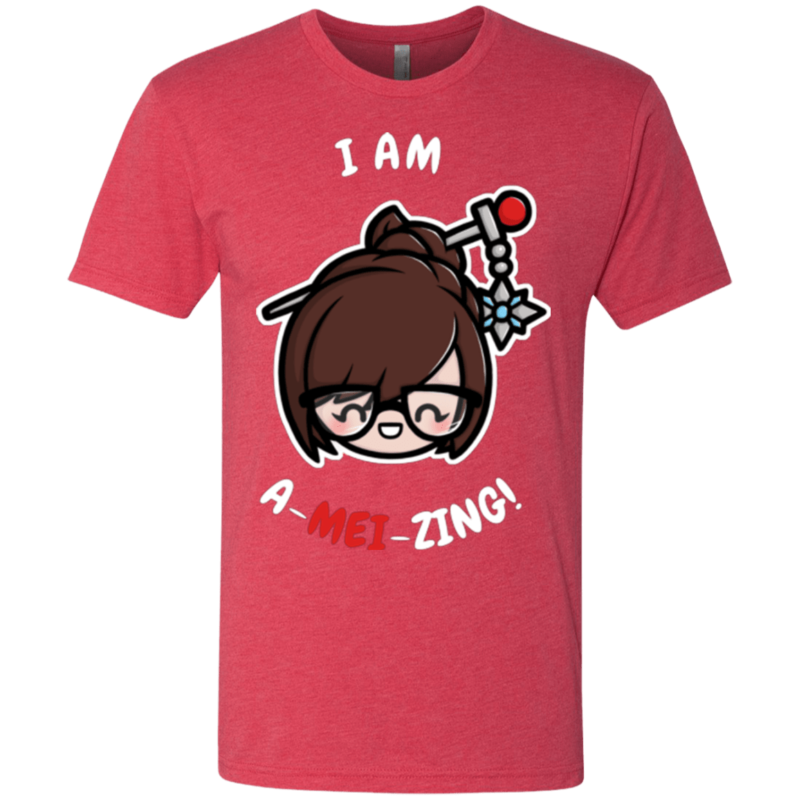 T-Shirts Vintage Red / Small I Am A Mei Zing Men's Triblend T-Shirt