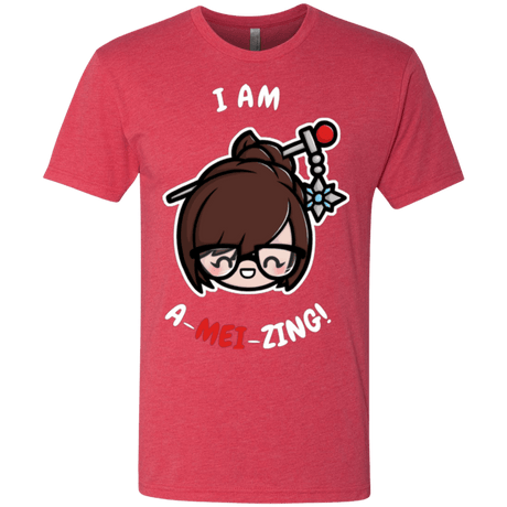 T-Shirts Vintage Red / Small I Am A Mei Zing Men's Triblend T-Shirt