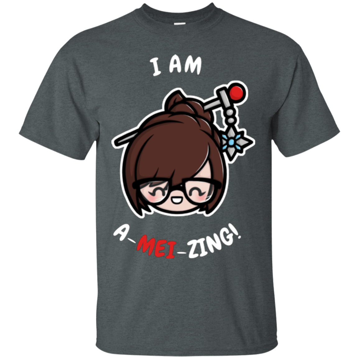 T-Shirts Dark Heather / Small I Am A Mei Zing T-Shirt