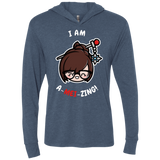 T-Shirts Indigo / X-Small I Am A Mei Zing Triblend Long Sleeve Hoodie Tee