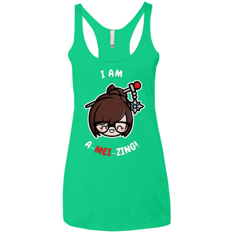 T-Shirts Envy / X-Small I Am A Mei Zing Women's Triblend Racerback Tank