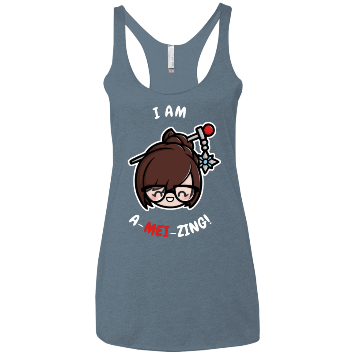 I Am A Mei Zing Women's Triblend Racerback Tank