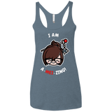 I Am A Mei Zing Women's Triblend Racerback Tank