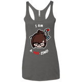I Am A Mei Zing Women's Triblend Racerback Tank