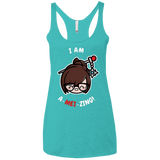I Am A Mei Zing Women's Triblend Racerback Tank