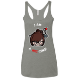 T-Shirts Venetian Grey / X-Small I Am A Mei Zing Women's Triblend Racerback Tank