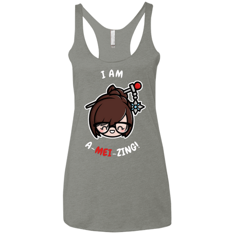 T-Shirts Venetian Grey / X-Small I Am A Mei Zing Women's Triblend Racerback Tank