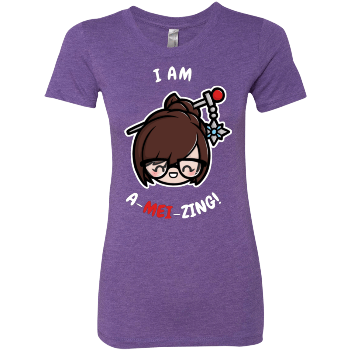 T-Shirts Purple Rush / Small I Am A Mei Zing Women's Triblend T-Shirt