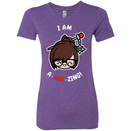 T-Shirts Purple Rush / Small I Am A Mei Zing Women's Triblend T-Shirt