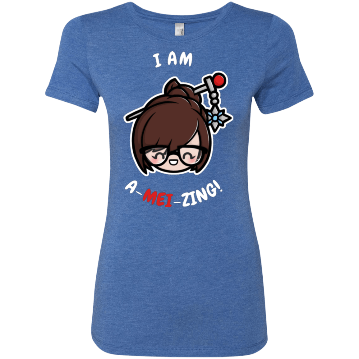 T-Shirts Vintage Royal / Small I Am A Mei Zing Women's Triblend T-Shirt