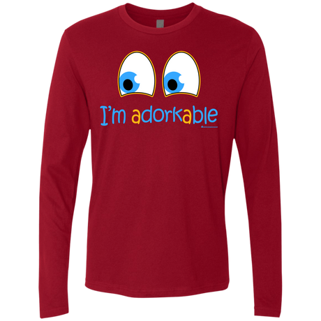 T-Shirts Cardinal / Small I Am Adorkable Men's Premium Long Sleeve
