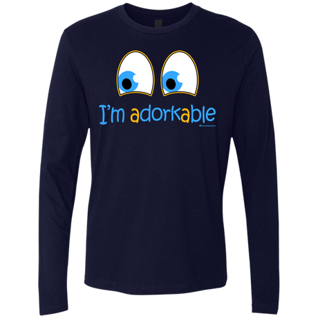 T-Shirts Midnight Navy / Small I Am Adorkable Men's Premium Long Sleeve