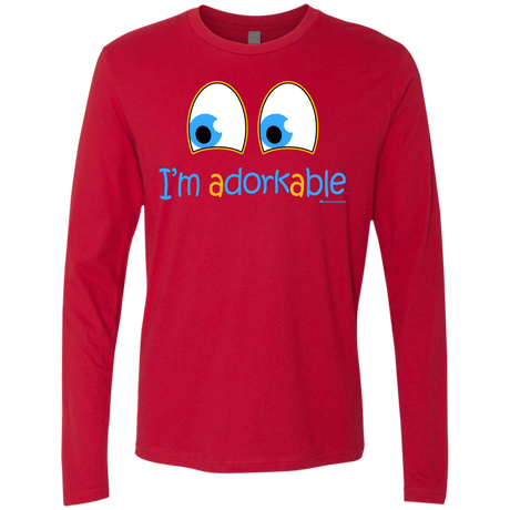 T-Shirts Red / Small I Am Adorkable Men's Premium Long Sleeve