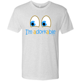 T-Shirts Heather White / Small I Am Adorkable Men's Triblend T-Shirt