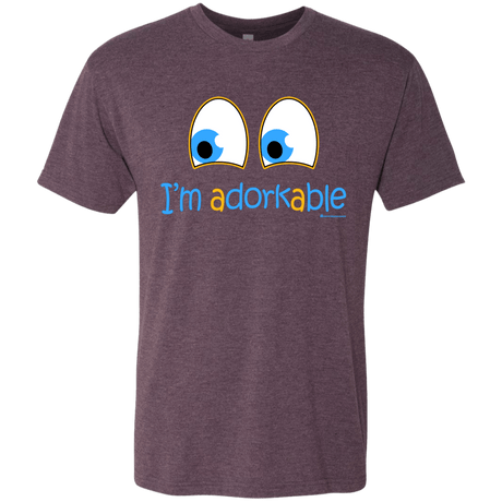 T-Shirts Vintage Purple / Small I Am Adorkable Men's Triblend T-Shirt