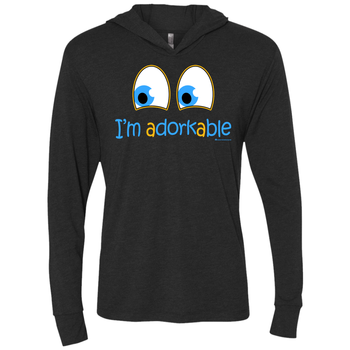 T-Shirts Vintage Black / X-Small I Am Adorkable Triblend Long Sleeve Hoodie Tee