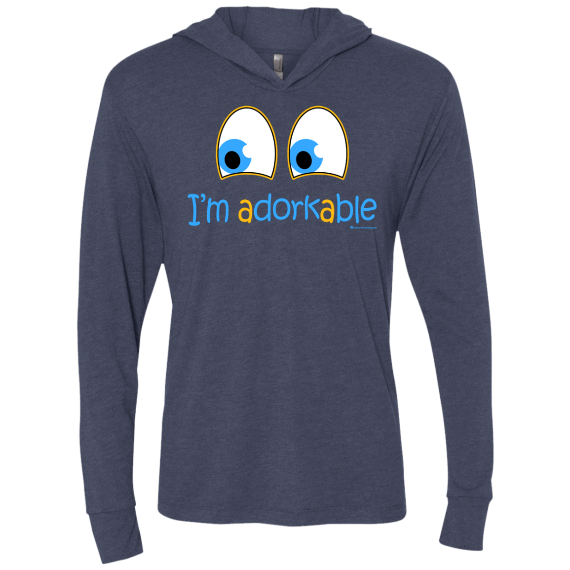 T-Shirts Vintage Navy / X-Small I Am Adorkable Triblend Long Sleeve Hoodie Tee