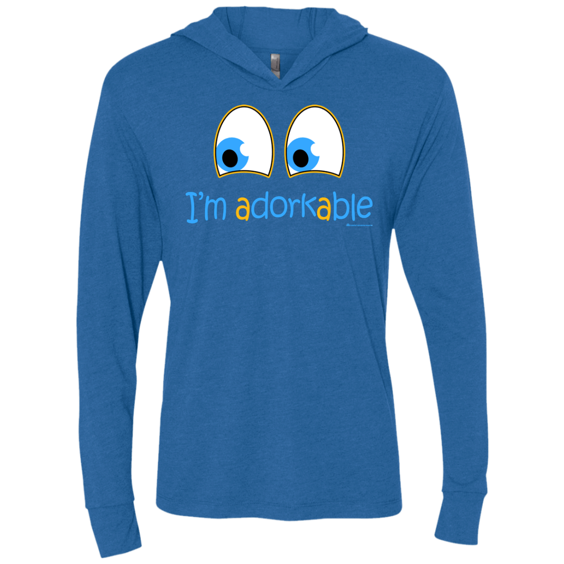 T-Shirts Vintage Royal / X-Small I Am Adorkable Triblend Long Sleeve Hoodie Tee