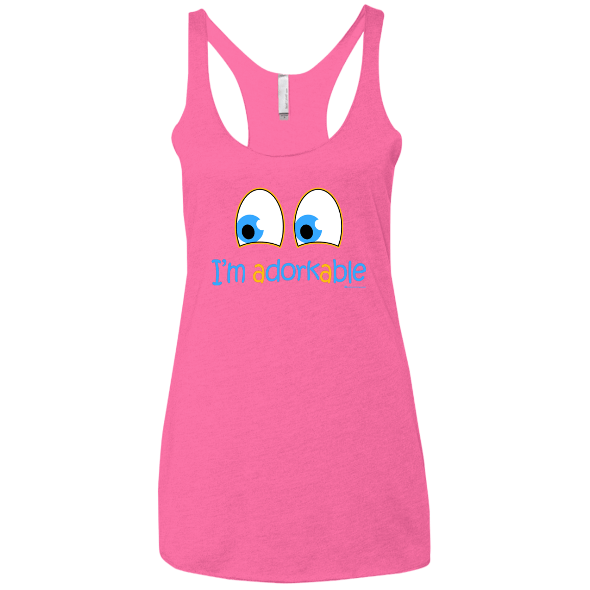 T-Shirts Vintage Pink / X-Small I Am Adorkable Women's Triblend Racerback Tank