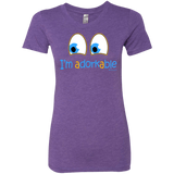 T-Shirts Purple Rush / Small I Am Adorkable Women's Triblend T-Shirt