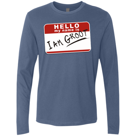 T-Shirts Indigo / Small I am Groot Men's Premium Long Sleeve