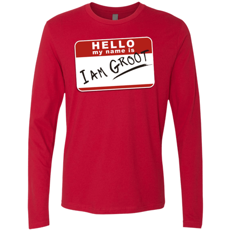 T-Shirts Red / Small I am Groot Men's Premium Long Sleeve