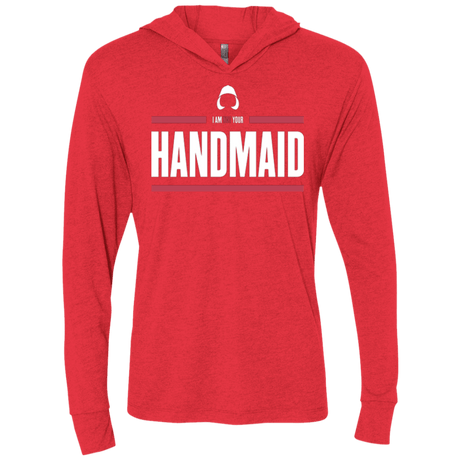 T-Shirts Vintage Red / X-Small I Am Not Your Handmaid Triblend Long Sleeve Hoodie Tee