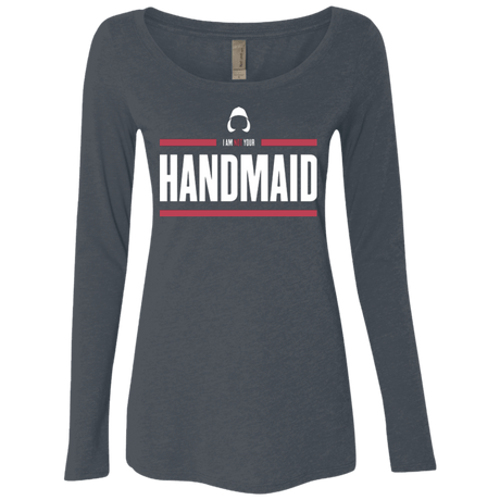 T-Shirts Vintage Navy / Small I Am Not Your Handmaid Women's Triblend Long Sleeve Shirt