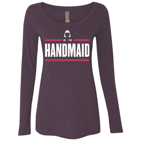T-Shirts Vintage Purple / Small I Am Not Your Handmaid Women's Triblend Long Sleeve Shirt