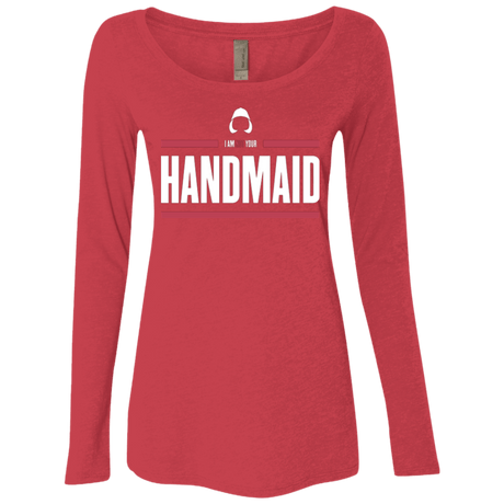 T-Shirts Vintage Red / Small I Am Not Your Handmaid Women's Triblend Long Sleeve Shirt
