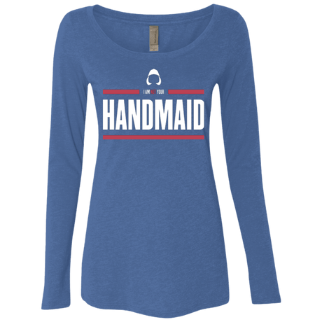 T-Shirts Vintage Royal / Small I Am Not Your Handmaid Women's Triblend Long Sleeve Shirt