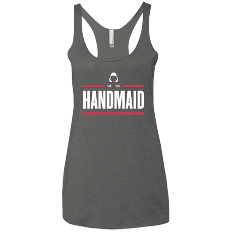 T-Shirts Premium Heather / X-Small I Am Not Your Handmaid Women's Triblend Racerback Tank