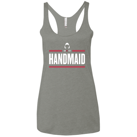 T-Shirts Venetian Grey / X-Small I Am Not Your Handmaid Women's Triblend Racerback Tank