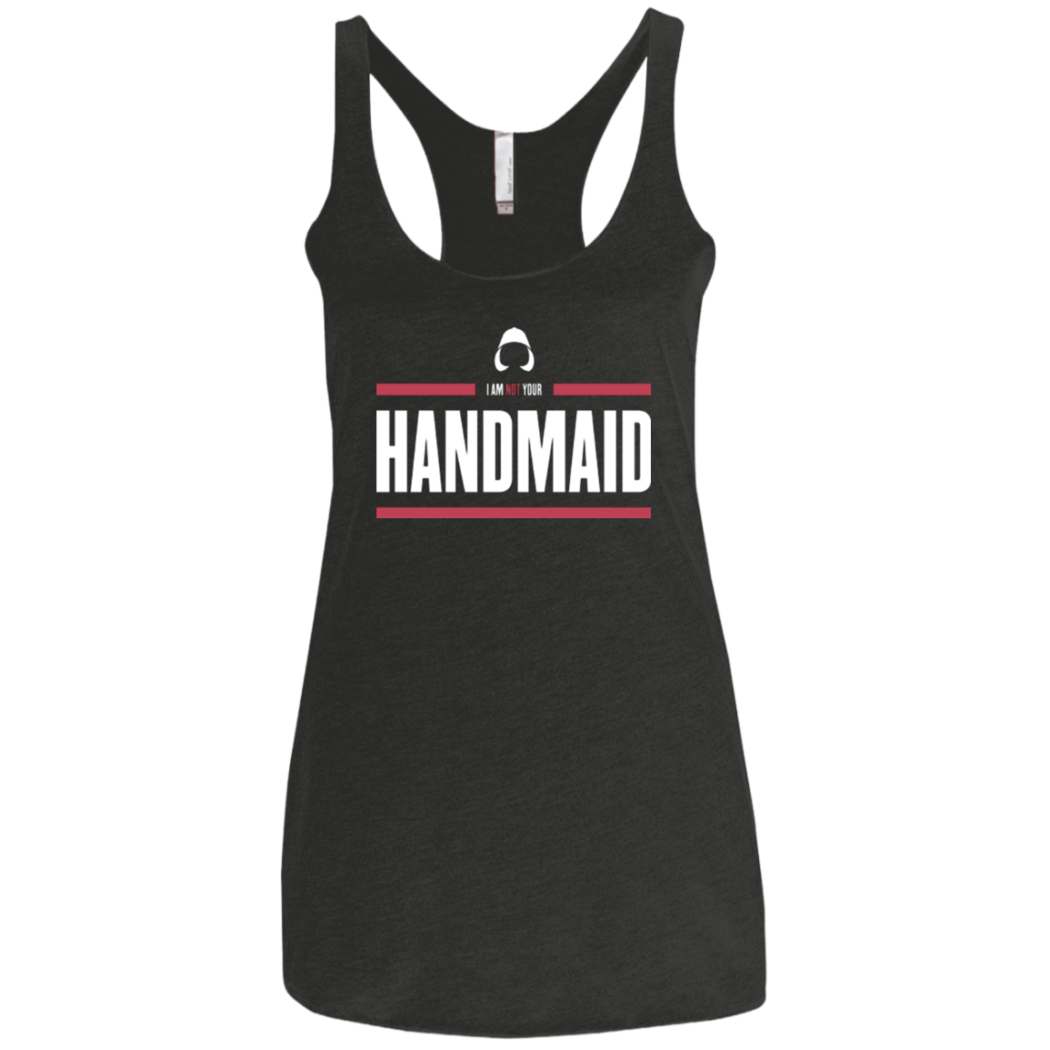 T-Shirts Vintage Black / X-Small I Am Not Your Handmaid Women's Triblend Racerback Tank