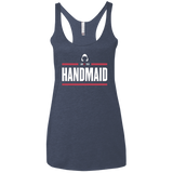 T-Shirts Vintage Navy / X-Small I Am Not Your Handmaid Women's Triblend Racerback Tank