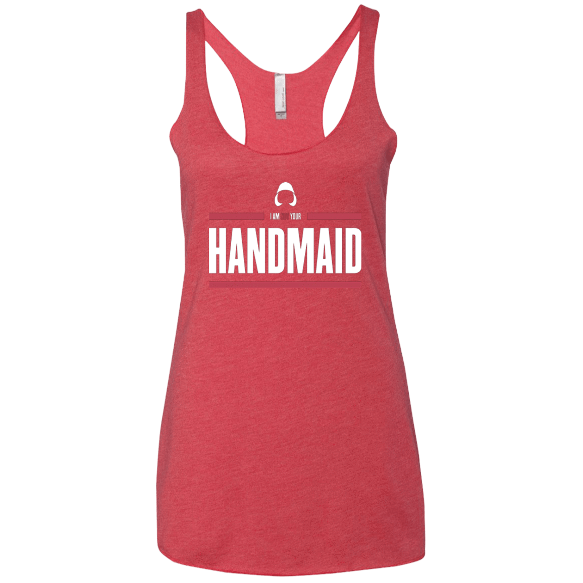 T-Shirts Vintage Red / X-Small I Am Not Your Handmaid Women's Triblend Racerback Tank