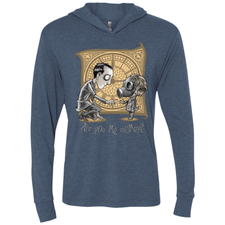T-Shirts Indigo / X-Small I Am Not Your Mummy Triblend Long Sleeve Hoodie Tee