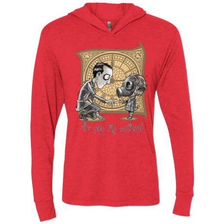 T-Shirts Vintage Red / X-Small I Am Not Your Mummy Triblend Long Sleeve Hoodie Tee
