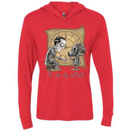 T-Shirts Vintage Red / X-Small I Am Not Your Mummy Triblend Long Sleeve Hoodie Tee