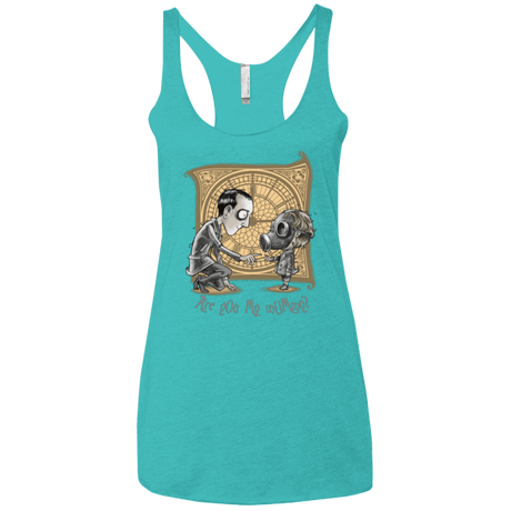 T-Shirts Tahiti Blue / X-Small I Am Not Your Mummy Women's Triblend Racerback Tank