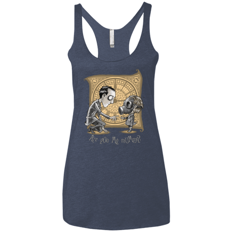 T-Shirts Vintage Navy / X-Small I Am Not Your Mummy Women's Triblend Racerback Tank