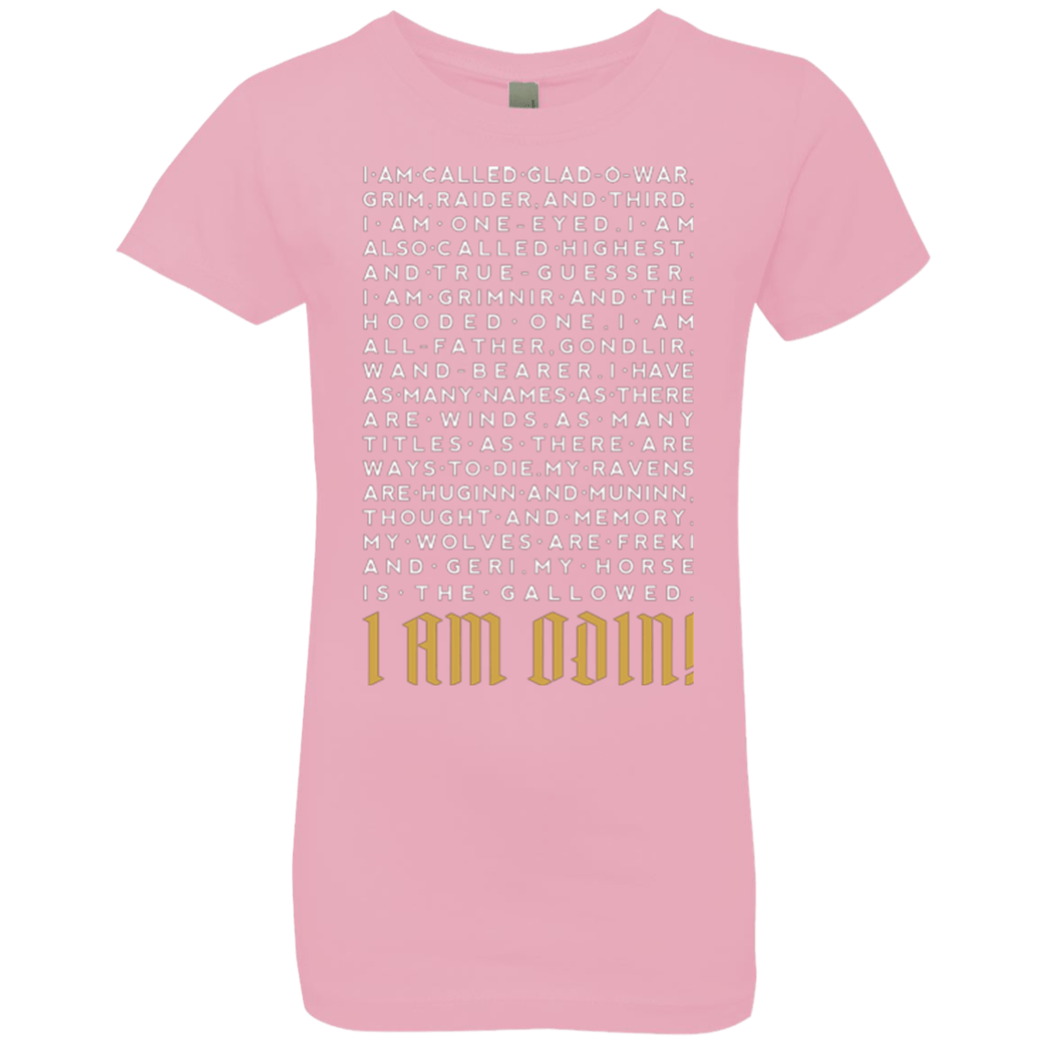 T-Shirts Light Pink / YXS I am Odin Girls Premium T-Shirt