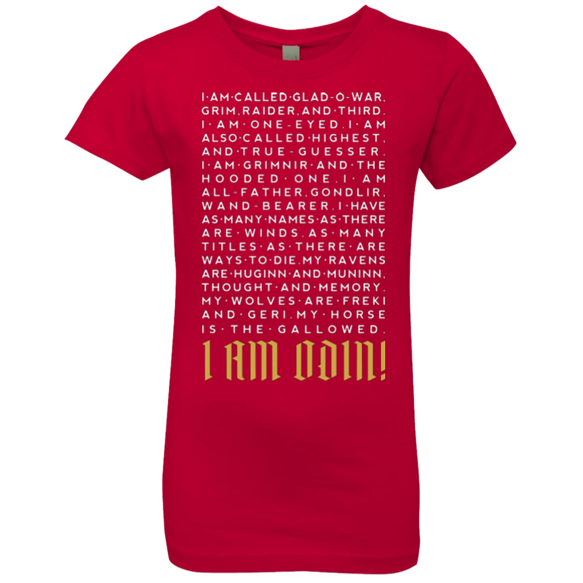I am Odin Girls Premium T-Shirt