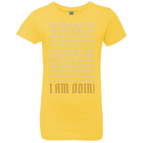 T-Shirts Vibrant Yellow / YXS I am Odin Girls Premium T-Shirt