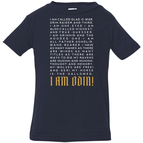 T-Shirts Navy / 6 Months I am Odin Infant Premium T-Shirt