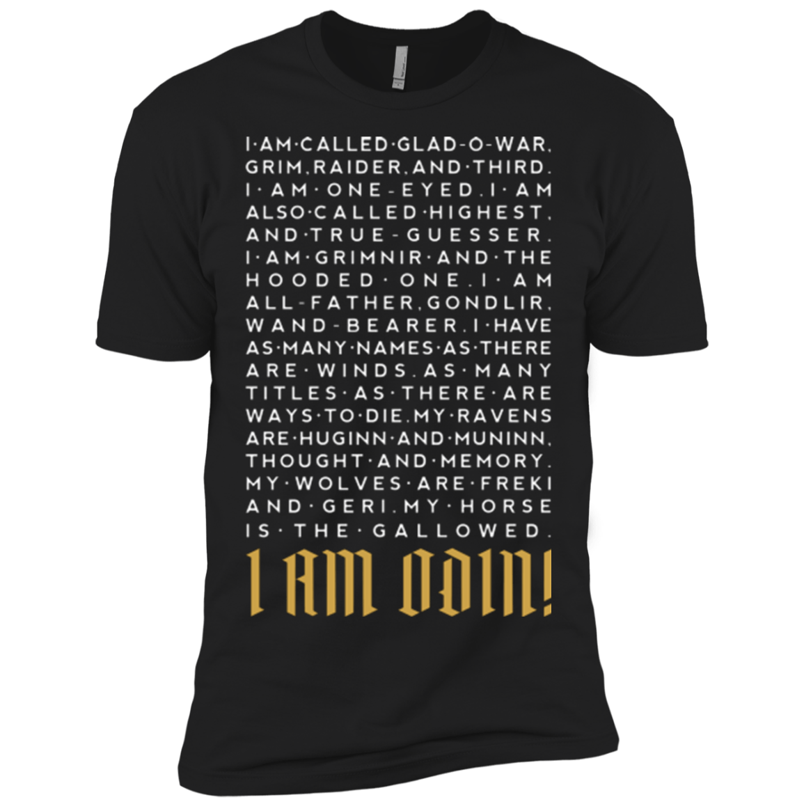 T-Shirts Black / X-Small I am Odin Men's Premium T-Shirt