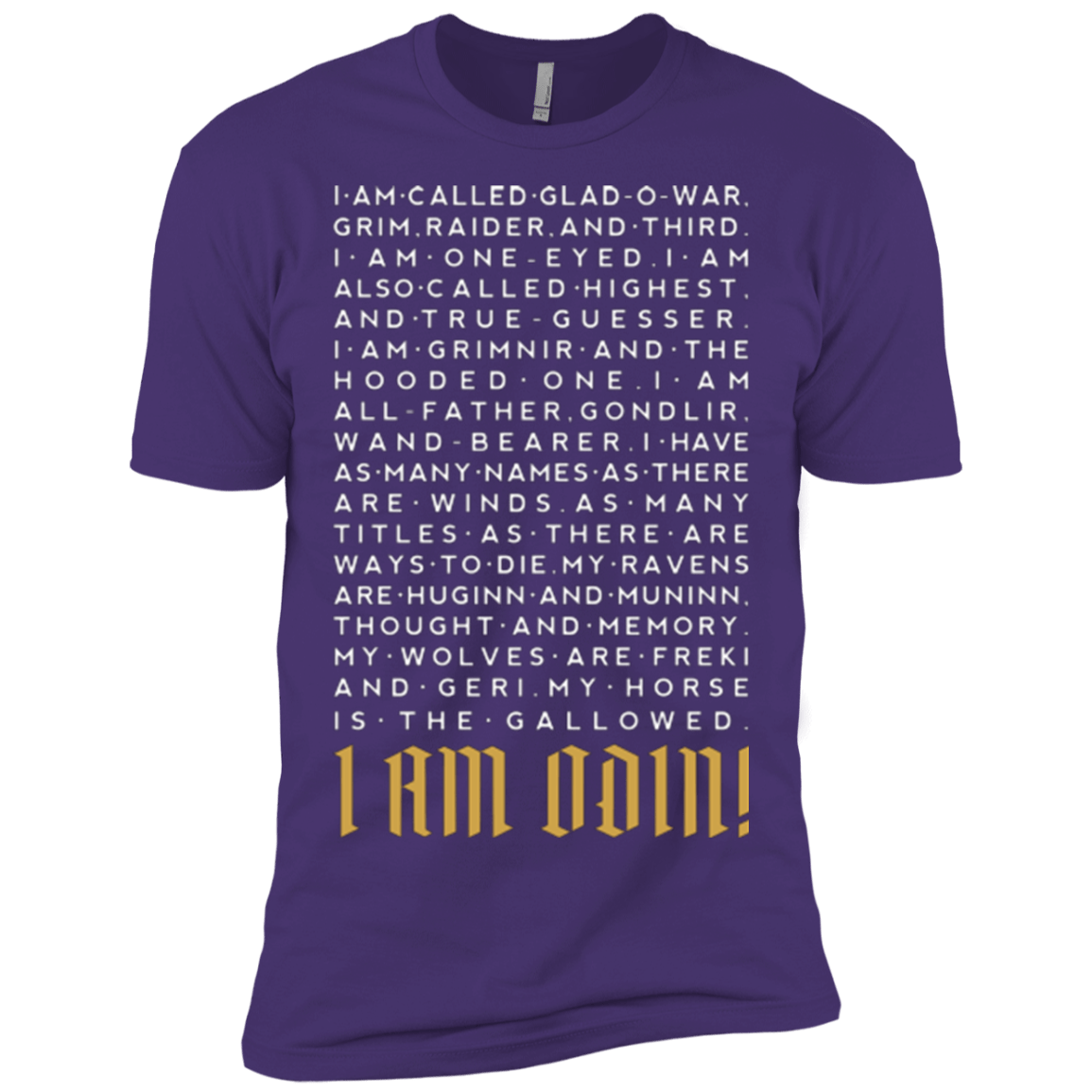 T-Shirts Purple / X-Small I am Odin Men's Premium T-Shirt